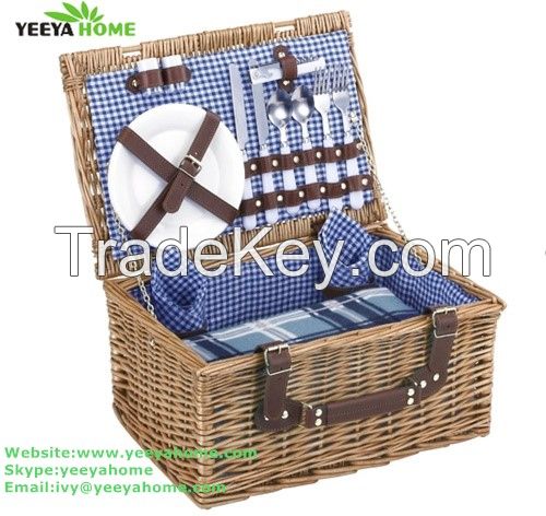 wholesale wicker picnic basket for 2person