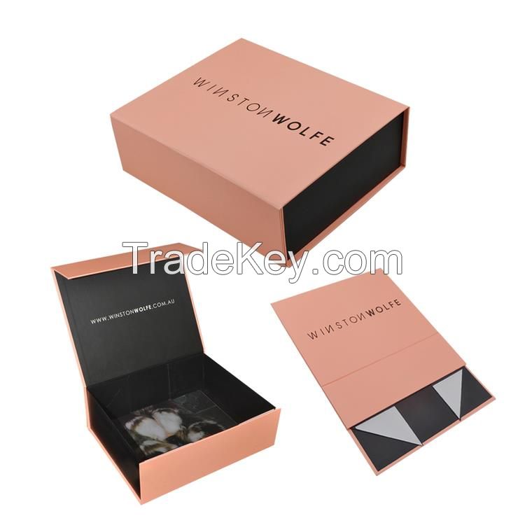 Custom logo magnetic closure gift boxes