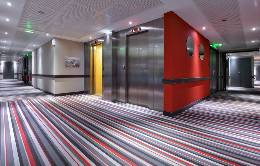 pvc woven vinyl flooring for hotel