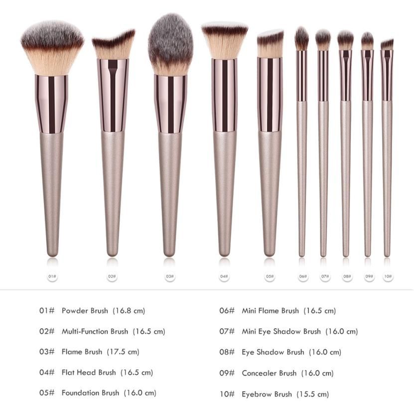 Fashion Brushes Wooden Foundation Cosmetic Eyebrow Eyeshadow Brush Mak