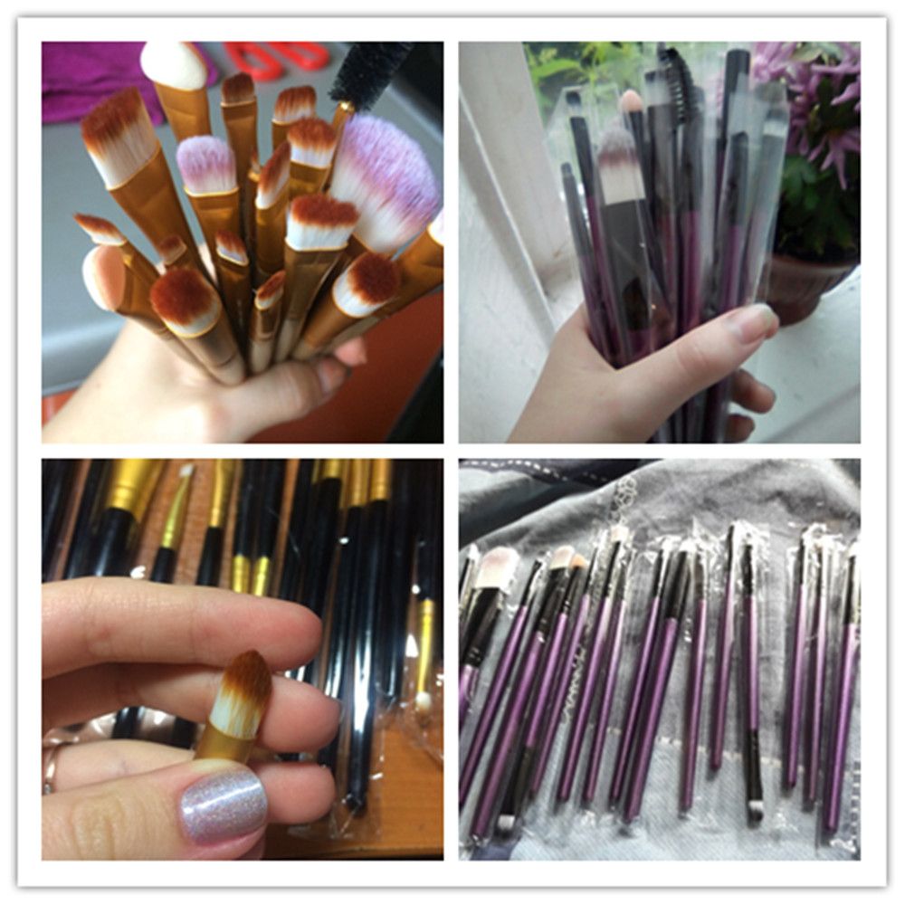 20Pcs Rose gold Makeup Brushes Set Pro Powder Blush Foundation Eyeshadow Eyeliner Lip Cosmetic Make up Brush Tool