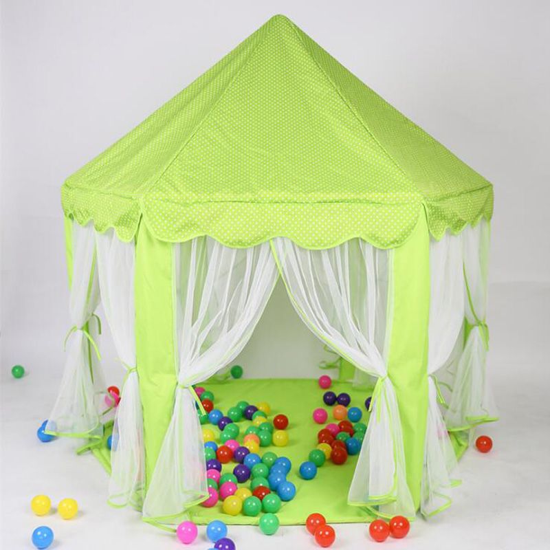 Children's Hexagonal Princess Castle Kid's Tent Indoor and Outdoor Tissue Toy Play House Mosquito Net tent for children