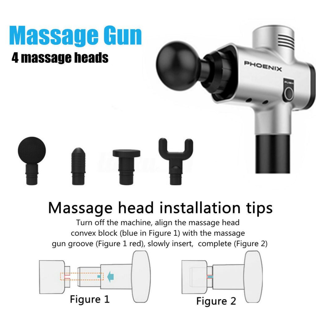 Phoenix A2 Muscle Massage Gun Deep Tissue Massager Therapy Gun Exercising Muscle Pain Relief Body Shaping