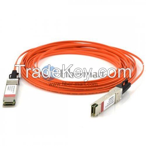 20M(65.6ft) 40GBASE QSFP+ to QSFP+ Active Optical Cable