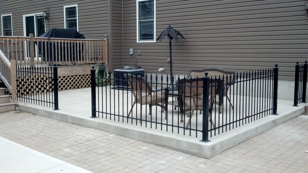 Wrought Iron Backyard Fencing