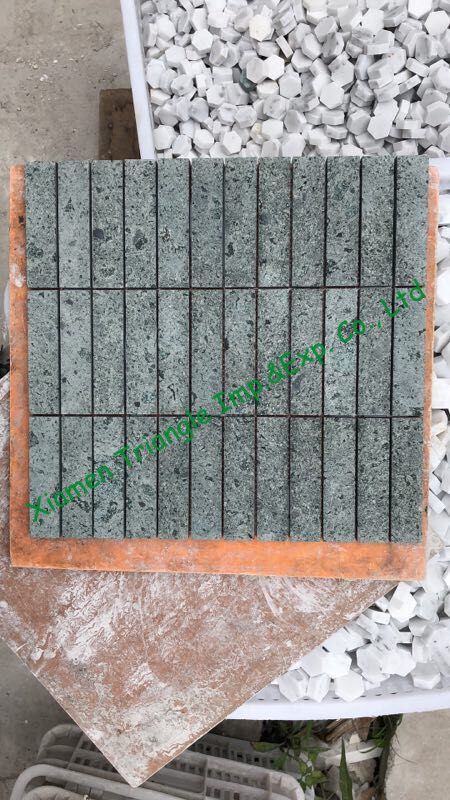 China Green Sukabumi Natural Stone Mosaic Pool Tiles