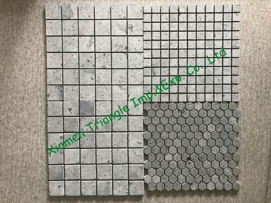 China Green Sukabumi Natural Stone Pattern Mosaic Tiles