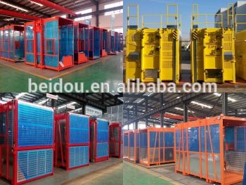 single or double cages SC150 200 300 building construction hoist and construction lift and tower crane