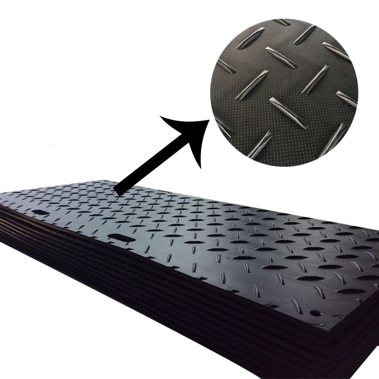 HDPE construction access mats / Temporary ground mat / 4 X 8 plastic hdpe ground mat
