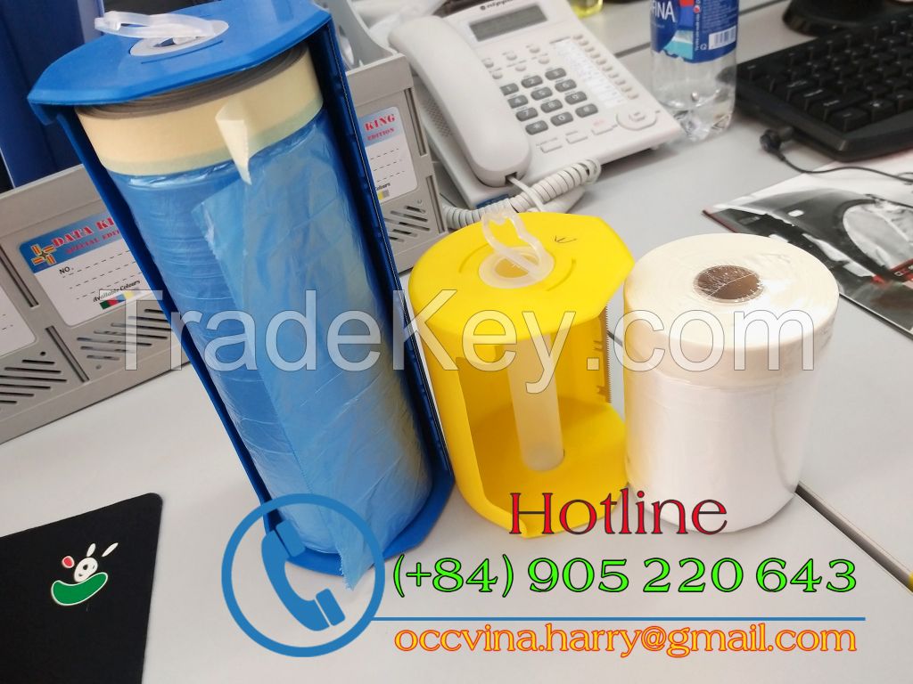 Pretaped cloth masking film