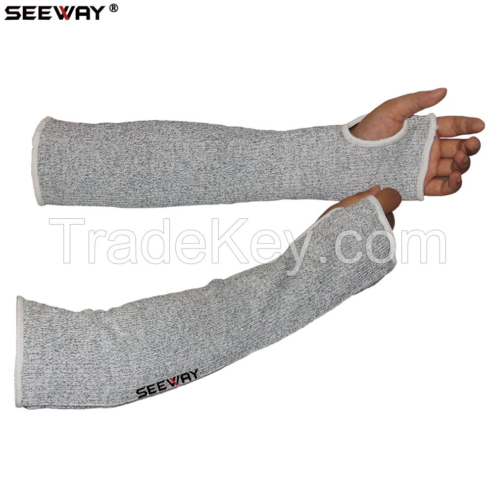 Nylon 13 Gauge Seamless Knitted Anti Cut Arm Sleeve