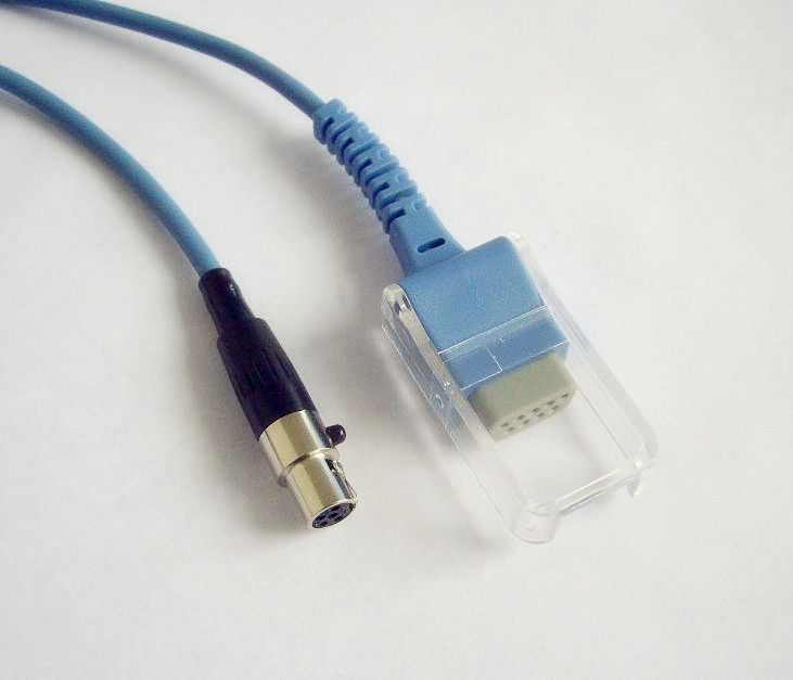 long reusable SpO2 extension cable compatible for Pace Tech