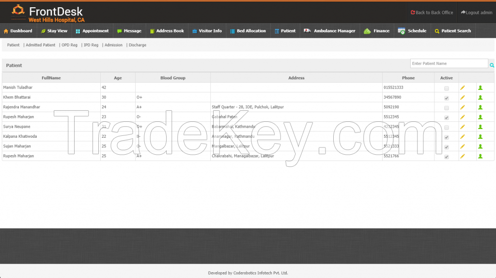 Asp.Net MVC3 Hospital Management System