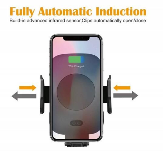 2 in 1 Infrared Fully Automatic Induction Air Vent Mount Holder and Fast Wireless