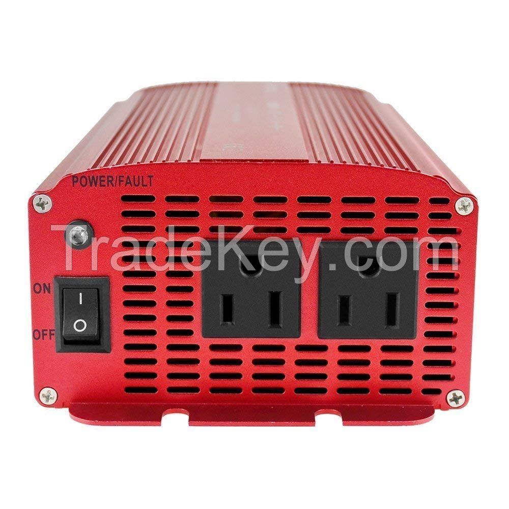 BESTEK 1000W/1200 Car DC 12V to AC 110V Power Inverter Dual Outlets Power Supply