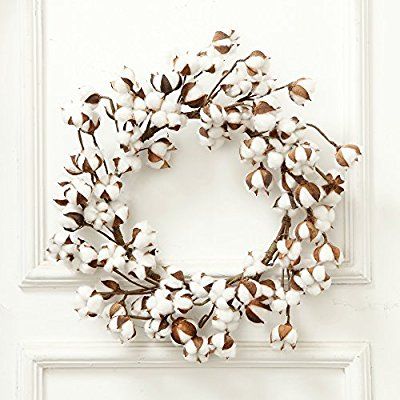 cotton decor, artficial flower, christmas tree