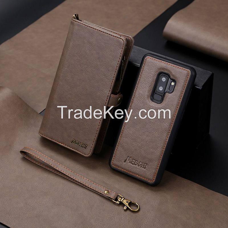 pu leather phone case for Samsung S9 plus