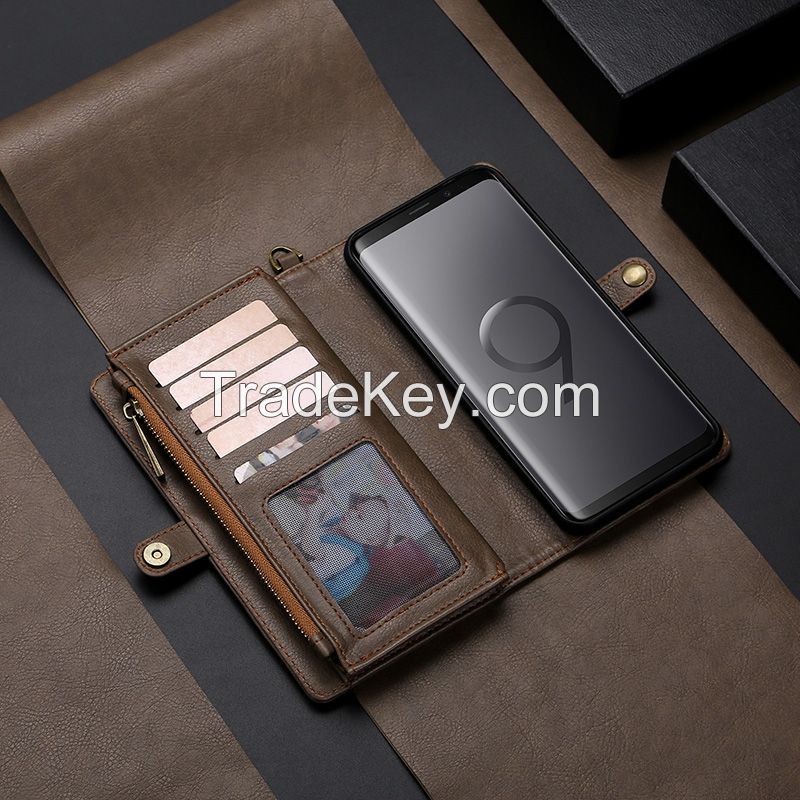 pu leather phone case for Samsung S9 plus