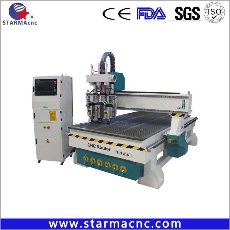 3 spindle Woodworking CNC Router 1325