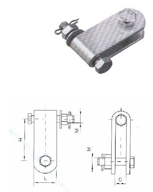 High Quality Hot DIP Galvanized Steel Clevis, Ub Type for Suspension for Overhead Power Line/Right Angle Plates/Overhead Line Fitting