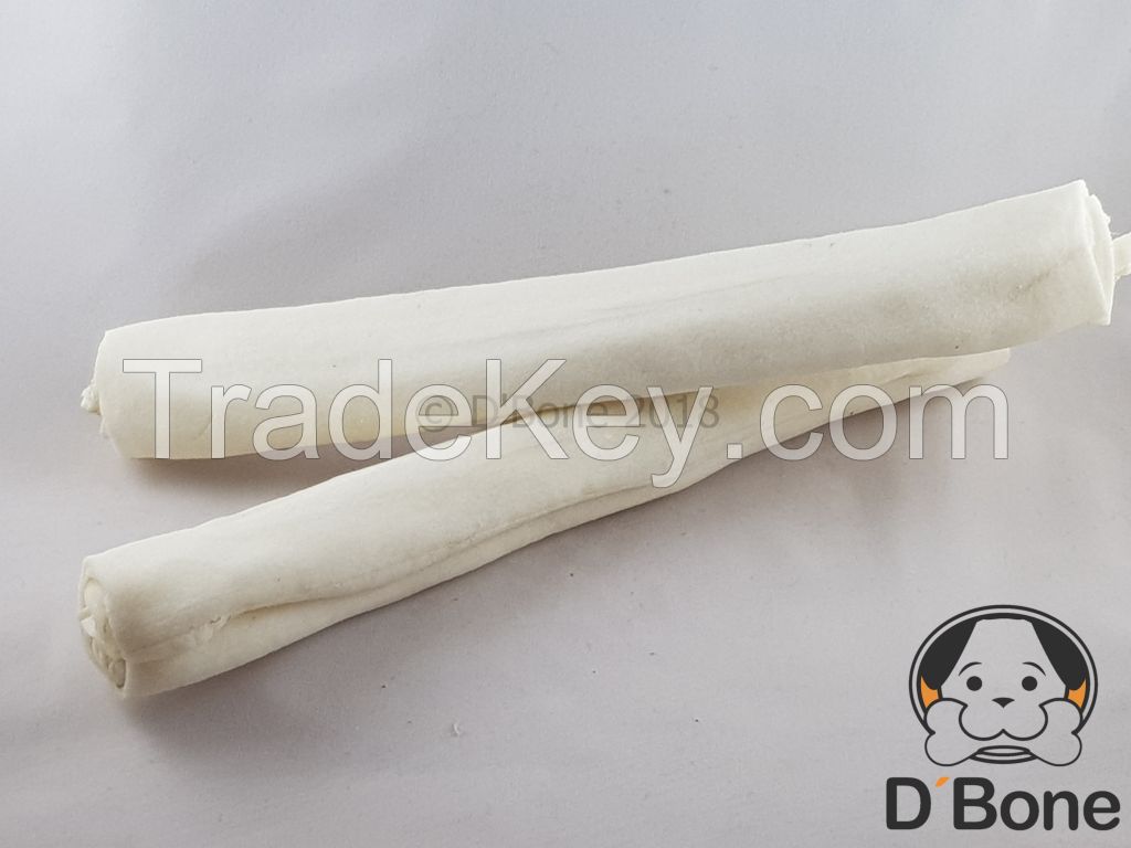 Chewing Roll for dogs, Natural Rawhide Roll 8-9&quot;