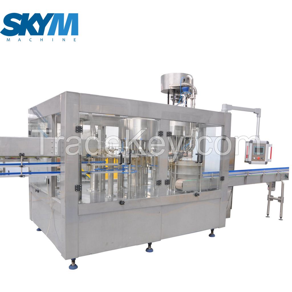 High Efficiency Carbonated Water Filling and Sealing Machine 