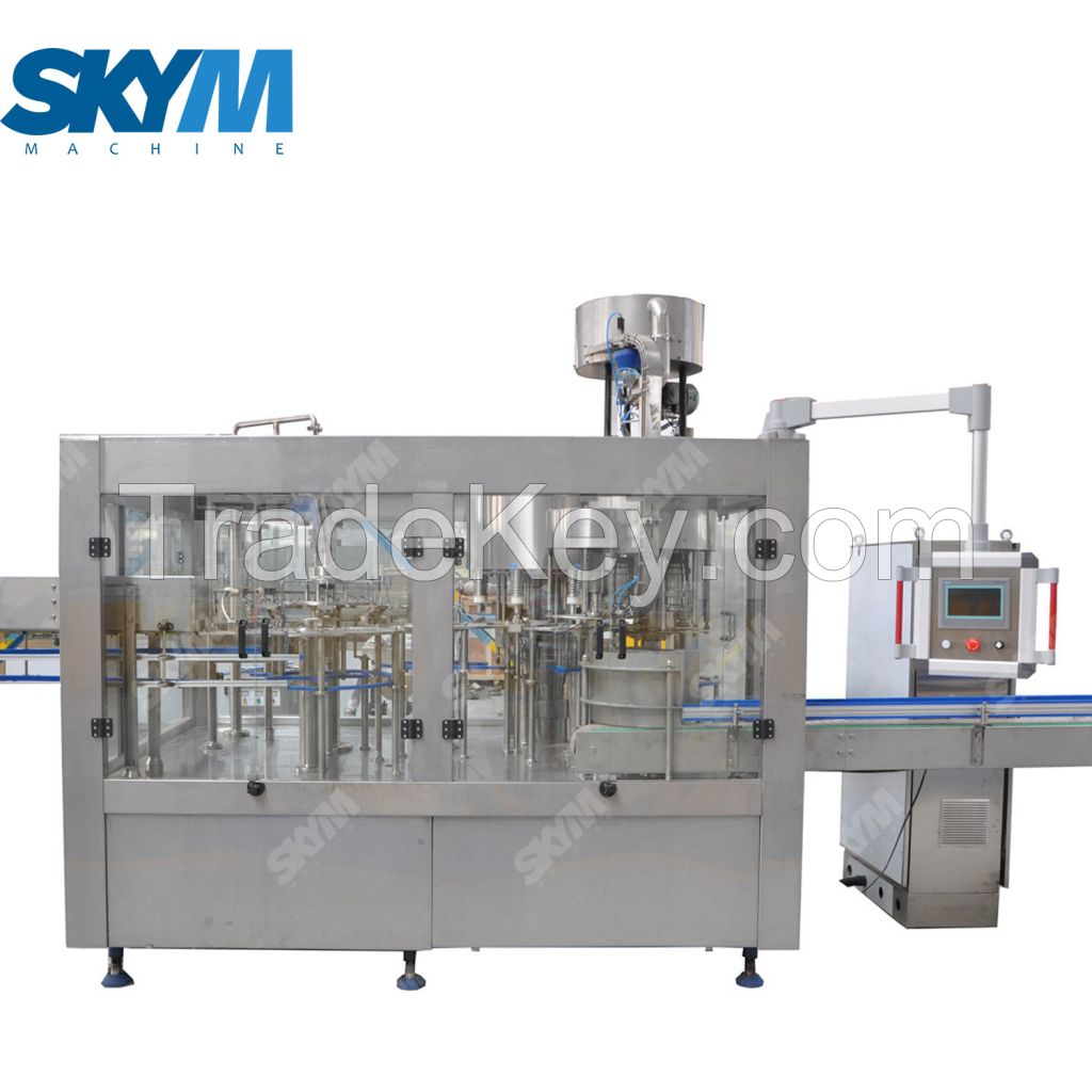 High Efficiency Carbonated Water Filling and Sealing Machine 