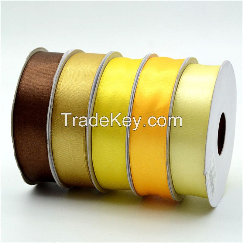 2'both side customized  satin woven ribbon for gift packaging