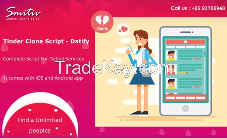 Dating app develpoment - Datify | Tinder clone | Tinder clone script