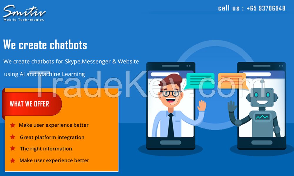 Chatbot development company | Top Chatbot Builder | Smitiv