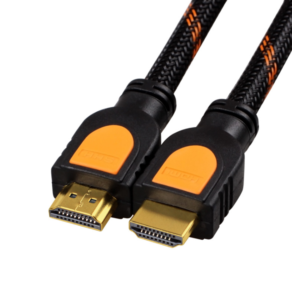 Braided Ultra HD HDMI Cable V2.0 High Speed 2160p 4K 3D CHROME HDTV Gold