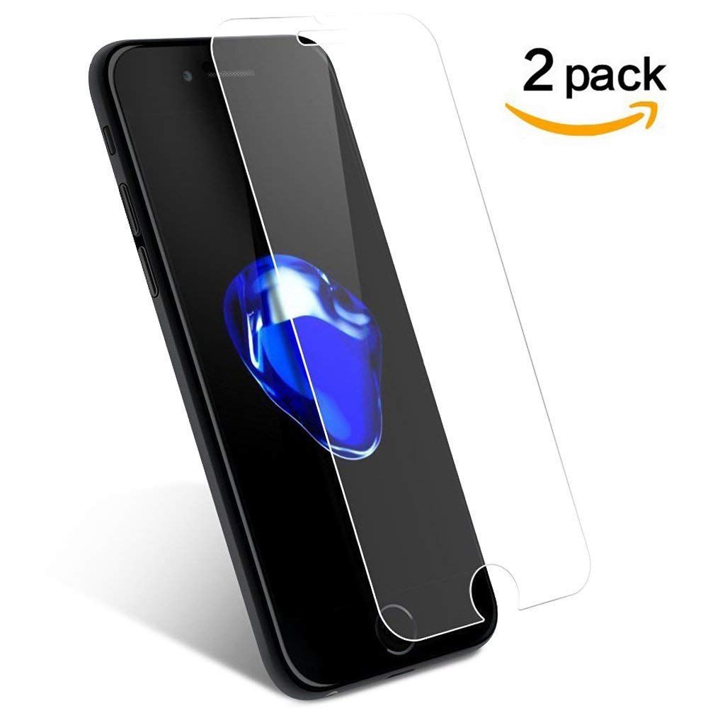 2PC For iPhone 7/8 Plus Full Coverage Tempered Glass Screen Protector/Transparent