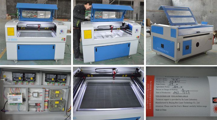 RECI 100W cnc co2 laser cutting engraving machine