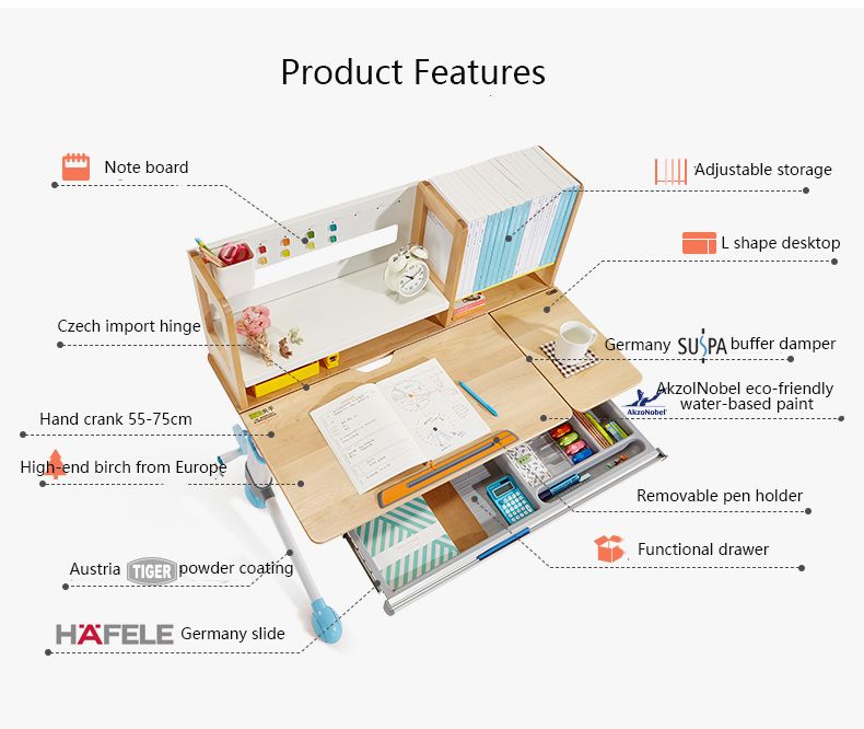 Knight kids study desk