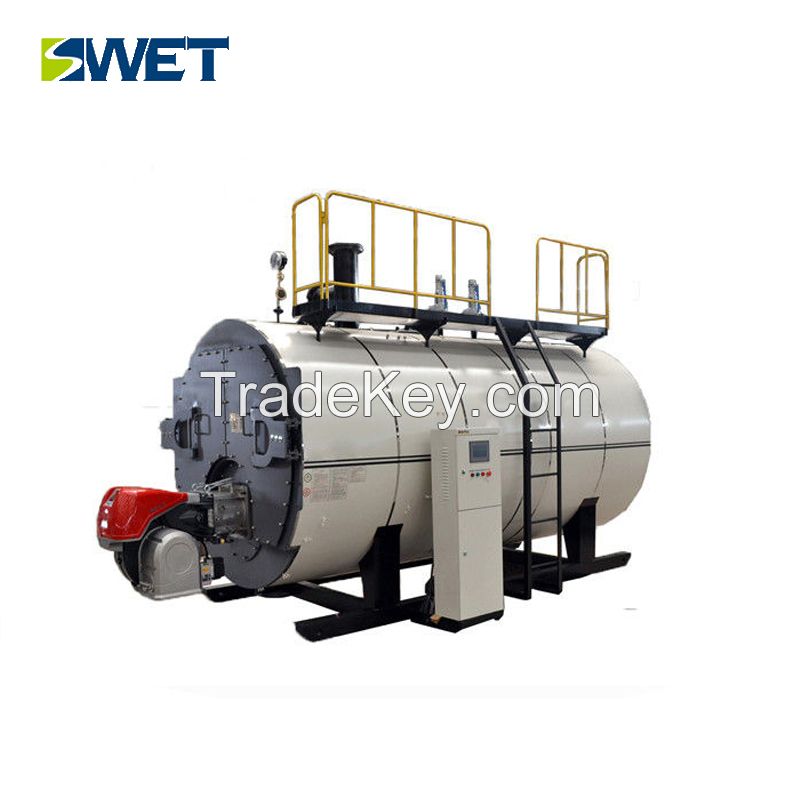 Industrial fire tube oil gas steam boiler