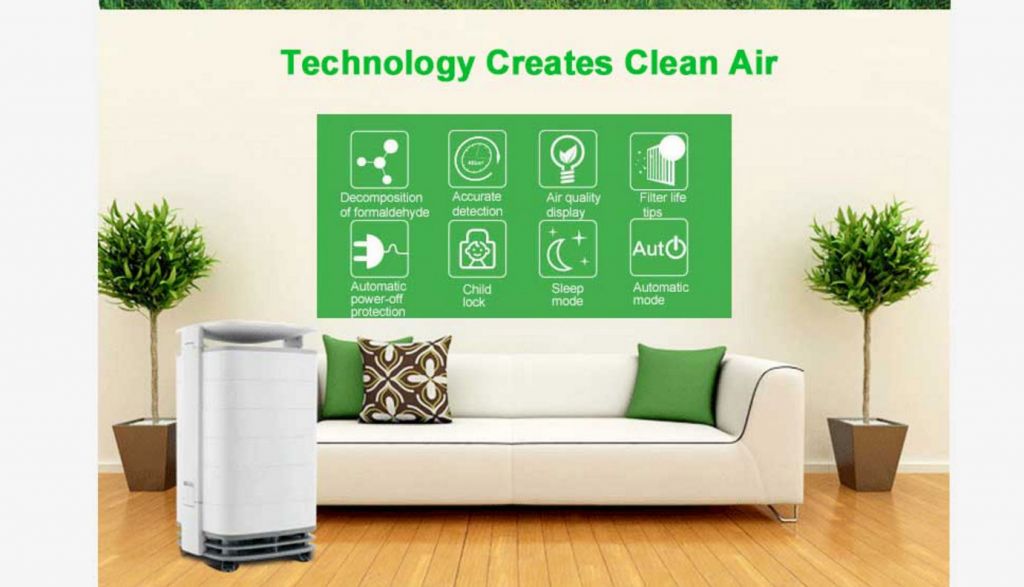 Small room air purifier LT-3w HEAP air filter carbon filter