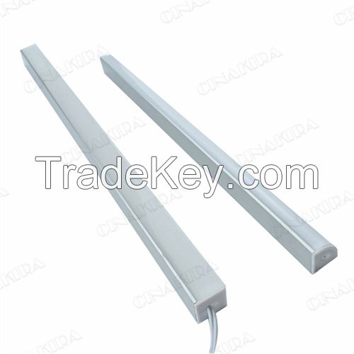 Touch Activated and Dimmable Aluminum LED Cabinet Corner Light Bar Rigid Bar Kit for Kitchen Counter Shelf Showcase Display Lighting 