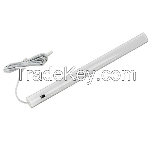 Touch Activated and Dimmable Aluminum LED Cabinet Corner Light Bar Rigid Bar Kit for Kitchen Counter Shelf Showcase Display Lighting 