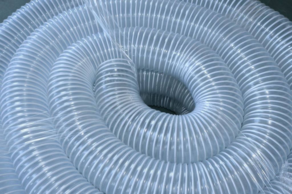 PVC transparent steel wire ventilation pipe with inner diameter of 100