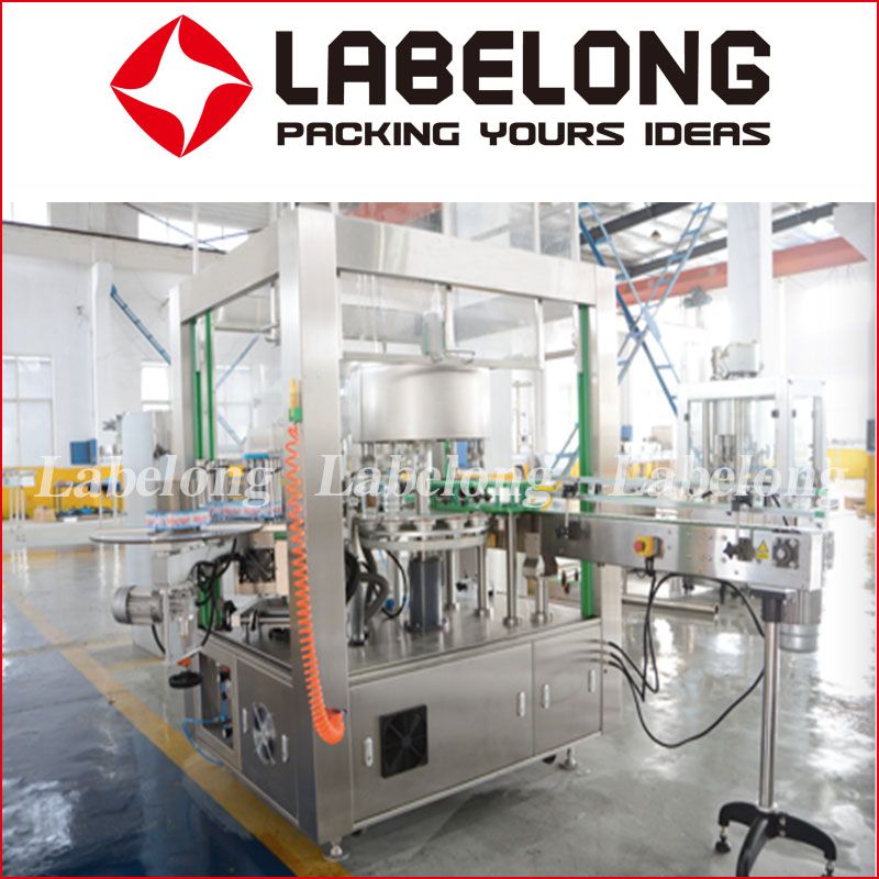 High Speed Rotational Hot Melt Adhesive Round Bottle Labeling Machine