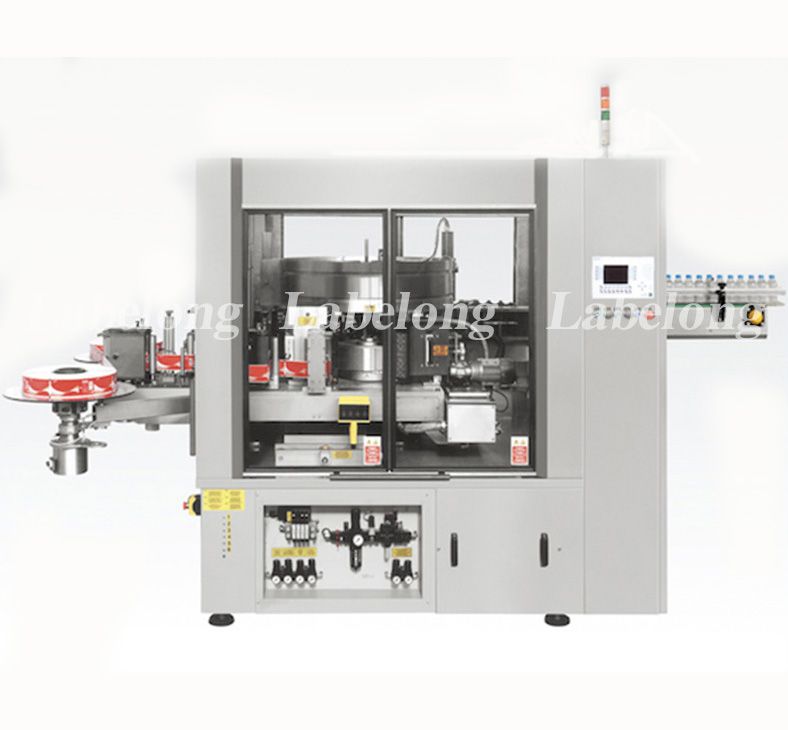 High Speed Rotational Hot Melt Adhesive Round Bottle Labeling Machine