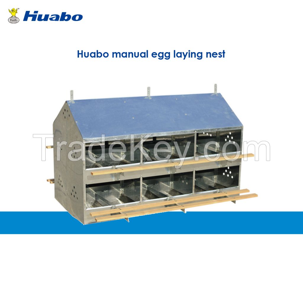 Manual and Automatic Egg Laying Nest / Nesting Box for Poultry Breeder Farm