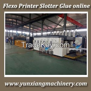 flexo printer slotter die cutter machine