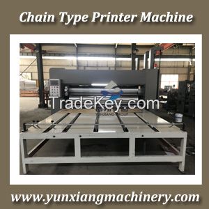 Chain feeder printer machine