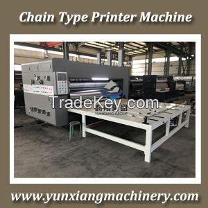 Chain feeder printer machine