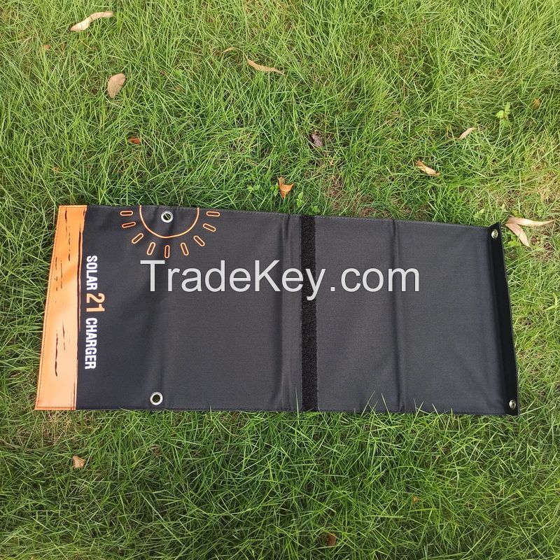 Solar Phone Charger Vending 21W 2-port usb Foldable Camping Solar Panel Charger 15w 21w 28w Foldable Solar Panel Phone Charger