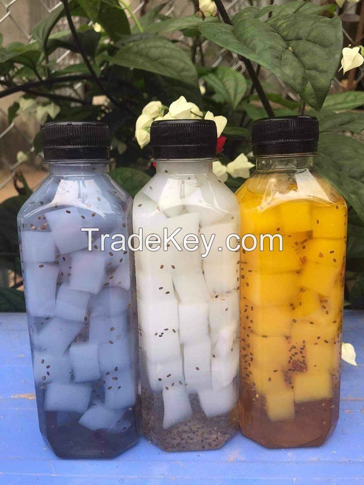 Hot Trending RAW NATA DE COCO in Syrup COCONUT JELLY from Vietnam for drink Serena