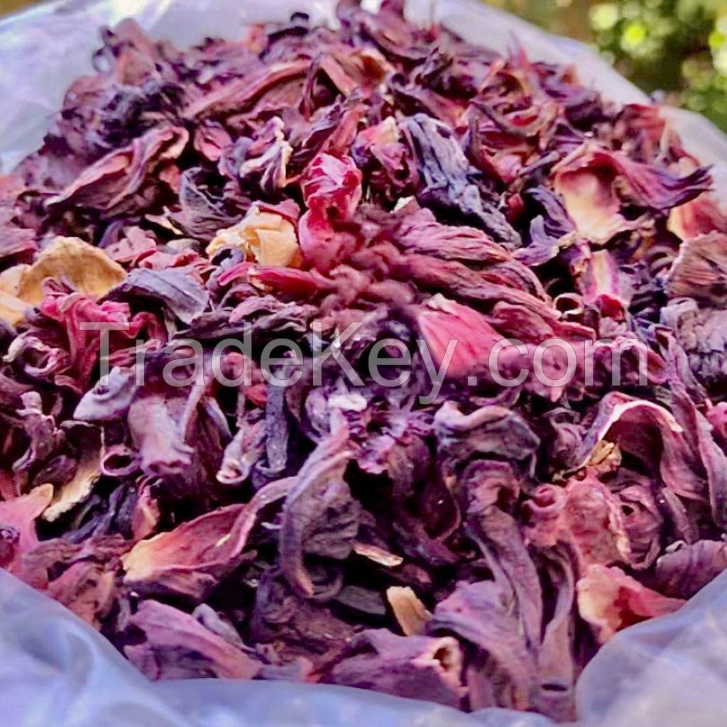 Wholesale Vietnamese dried hibiscus flower all natural in bulk quantity with low price