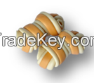  High quality 100% chicken wrapped knotted bones dog treats high digestible dog dental chews From Vietnam
