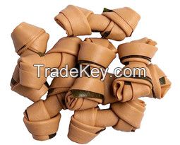 High Quality factory stock dog dental treat knotted bone Human food grade ingredients dog snack for rewards And Cheap Road  From Vietnam